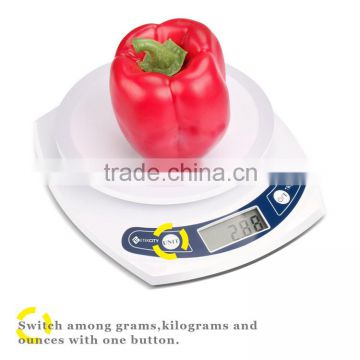 3kg/0.5g China fast delivery time digital kitchen scale