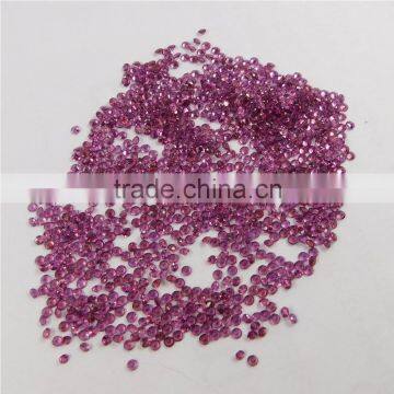NATURAL RHODOLITE GARNET CUT FACETED GOOD COLOR & QUALITY 2 MM ROUND LOT