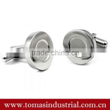 Guangzhou promotional and custom metal cufflink blanks