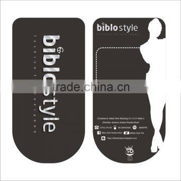 Clothing Hang Tag With Black Paper Custom Printing