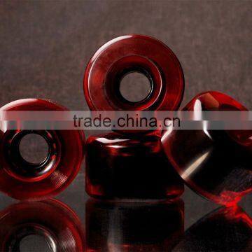Wholesale Transparent Red Color Skateboard Wheels
