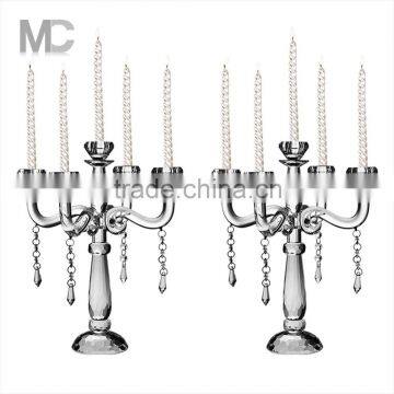 Wedding Table Decroration, Hight Transparent And Polished Candelabra Tree Candle Holder photo-2