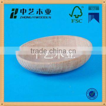 Antique Design Acacia Hardwood Natural Bamboo Wood Salad Bowl Wholesale photo-2