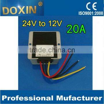 dc/dc 24v input 12v output 240W 20A step down module electric rosh converter