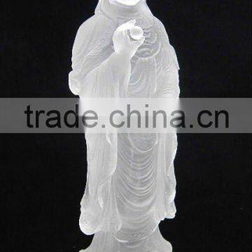 WF053 crystal kwan yin statues