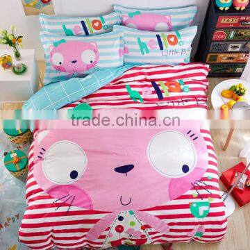 Wholesale Cat Print Cotton Bedding Set for Kids