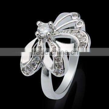 2016 Rellecona White Cubic Zirconia Ring in 18k White Gold Plated to India Snapdeal Flipkart photo-2