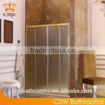 CRW FS1702 Glass Partition for Bathroom Sliding Frosted Bath Door