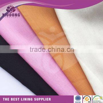 wholesale factory stock t/c 45d*45d 80/20 pocketing lining fabric