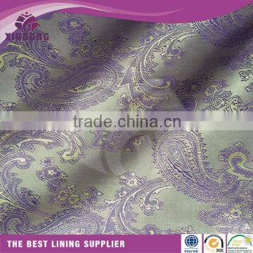 Wholesale hot sale poly viscose jacquard lining for clothing