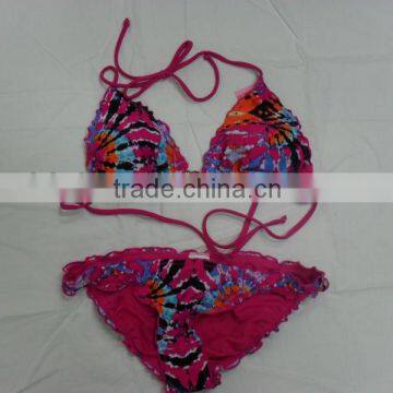 Colorful flower pattern Sexy Bikini Swimwear