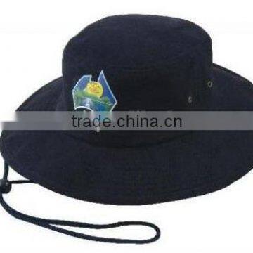 Hot sale embroider customed pattern Bucket Cap Hats with string wholesaler