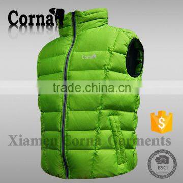 2015 Fashionable high quality eur standard 100% breathable polyester men colorful linen waistcoat with high quality