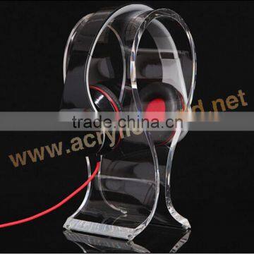 Smart Clear Acrylic Headphone Display Stand for Universal Headphones Headsets