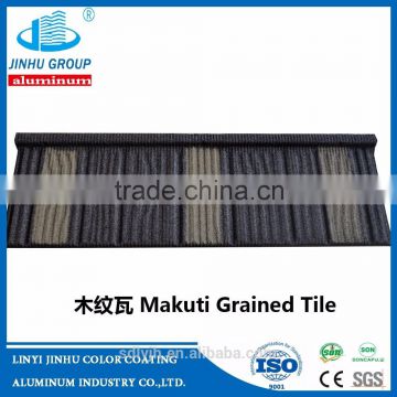 Green back aluminum zinc Colorful Stone Coated Metal Roofing Sheet