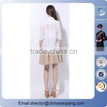 2016 Fashion Lady Casual Cute Shirt Young Girls White Shirt