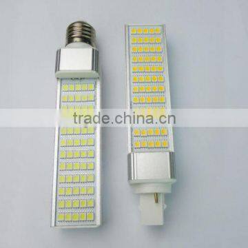 5050smd g24 pl led bulb 13w aluminum shell