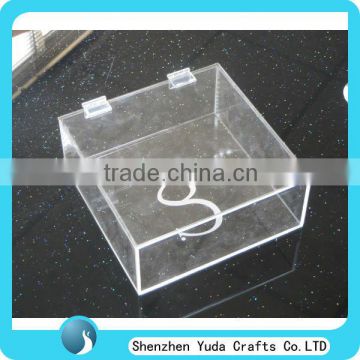 custom design acrylic box clear lucite box with hinge wholesale plastic boxes small clear