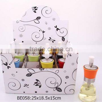 12pcs glass jar used for oil in a display box