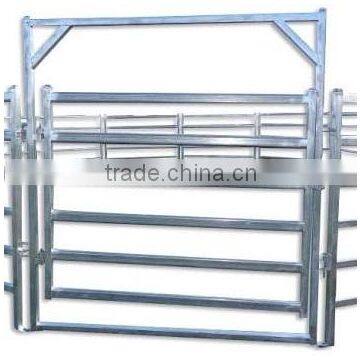 Australia temporary horse round metal yards fence panel and farm fence gate for goat farming equip