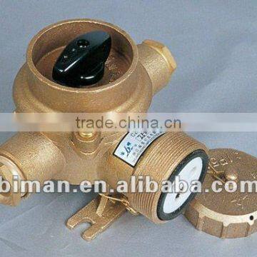 Marine brass socket with switch CZKH201