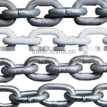 Boat studless link anchor chain