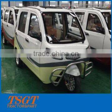 Passenger tricycle for taxi usage with front and rear brake