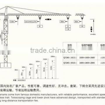 CS QTZ80-5612 Tower Crane for Sale photo-3