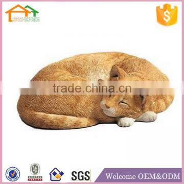 Factory Custom made best home decoration gift polyresin resin life size cat statues