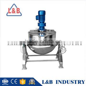 Zhejiang Steam Jacket Brew Kettle with Agitator Tilting Jacketed Kettle