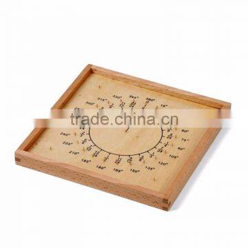 Wooden Math Toy Montessori Circular Math Fraction Division Teaching Aids photo-5