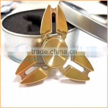 2017 New Tri-Spinner Fidgets Toys Copper Triangle Finger Gyro photo-5