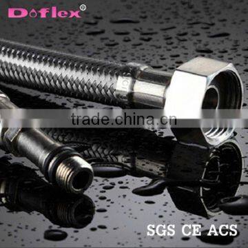 Doflex Wholesale ACS SGS CE Certificated High Pressure Bathroom Accessories Chromed Floor Bath and Shower Mixer Taps With Hose photo-2