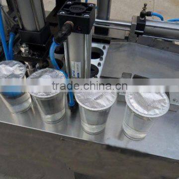 Plastic Cup Full Automatic Thermoforming,Filling ,Sealing and Cutting All-in-one Monobloc Machine photo-6