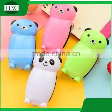Cartoon Bear Animal Mini Portable Plastic Hand Crank Pressing Led Torch Flashlight With Rope photo-2