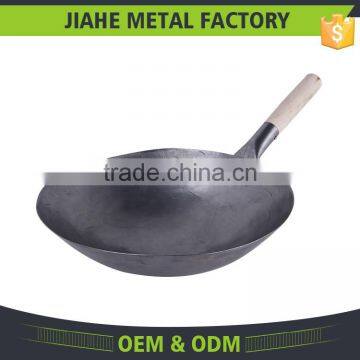 Cookware Supplier Hand Hammered Carbon Steel Non Stick Wok