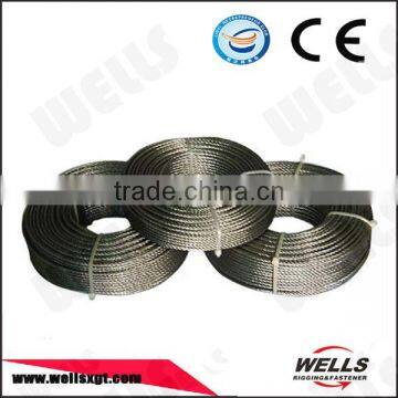 Factory CE 6mm Heavy Duty 7*7 Galvanized Carbon Steel Wire Rope