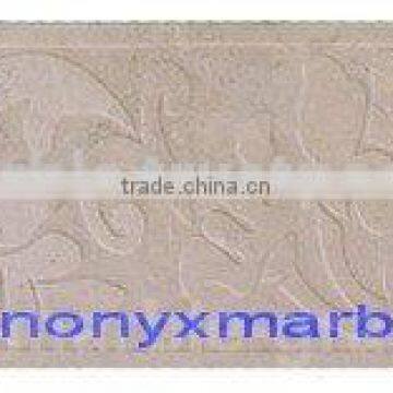 Sahara Beige Carving Boarders, Marble Floor boarders, Marble Water jet marble border