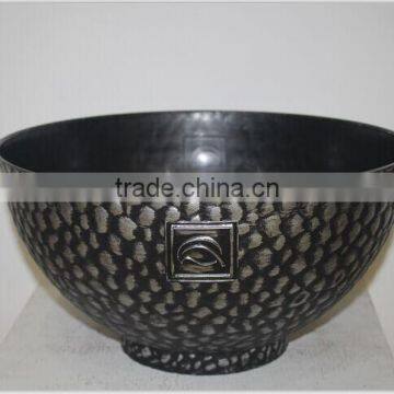 silver colour 14" cathay bowl planter