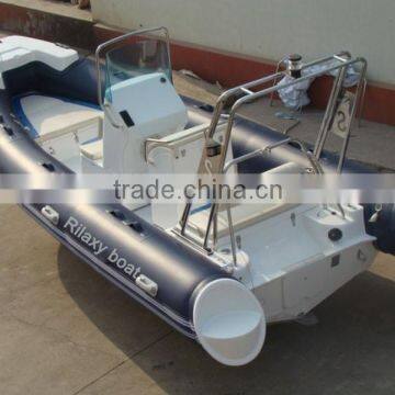 Rilaxy 17ft Rigid Hull Inflatable Boat, Rib Inflatable Boat, PVC Inflatable Boat photo-6