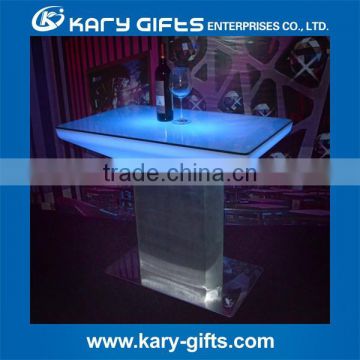 LED commerical bar table club plastic furniture lighting