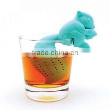 OEM&ODM Factory Squirrel Shape Silicone Tea Infuser,Silicone Tea Strainer,Silicone Tea Holder photo-4