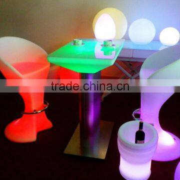 LED Remote Rectangle Tea Table/ Hot Sell LED Rechargeable Rectangle Coffee Table/LED Outdoor Lawn Rectangle Cocktail Table photo-3