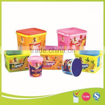 IML design pp plastic biscuit container