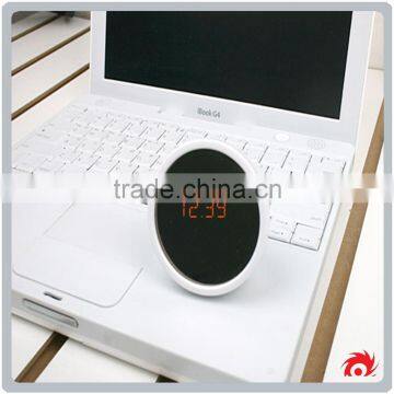 Creative Digital Electrical Gift Beautiful Ladys Small LED Desk Table Make Up Mirror Alarm Clock photo-3
