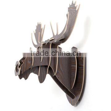 Moose Head 3D Wooden Construction Puzzle Kit photo-2