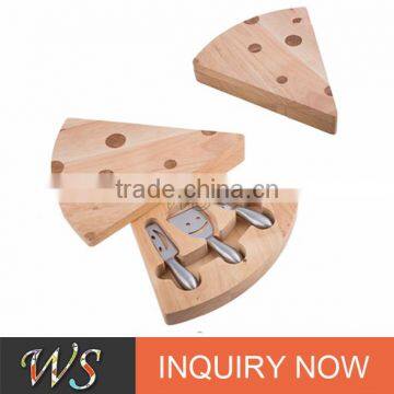 WSSKHL087 Cheese Cutting Board Set with 4pcs stainless steel cheese tools