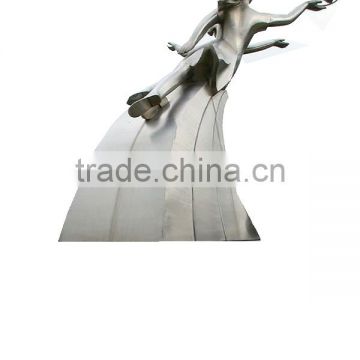 Large art modern stainless steel statue for garden decoration