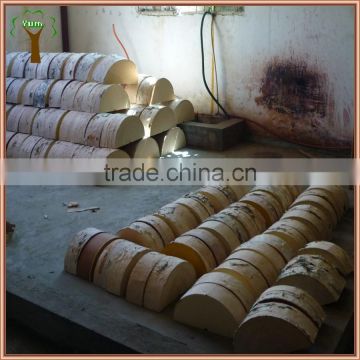 Artificial half round birch logs for luxury area decoration