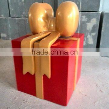 Red With Gold Frp Christmas Gift Box photo-2